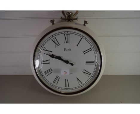 MODERN BATTERY OPERATED PARIS WALL CLOCK