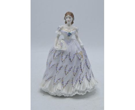 Royal Worcester limited edition lady figure The Last Waltz. In good condition with no obvious damage or restoration. 21cm tal