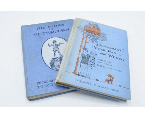 J M Barries Peter Pan and Wendy Retold by May Byron 1935, illustrated in black and white by Mabel Lucie Atwell all plates pre