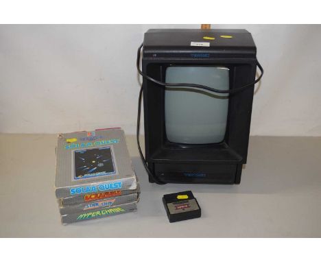 Vintage Vectrex computer and accompanying games