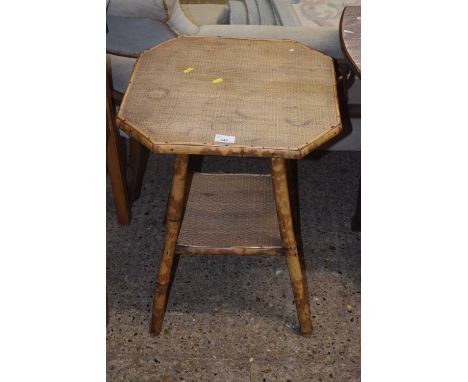Victorian bamboo framed lamp table