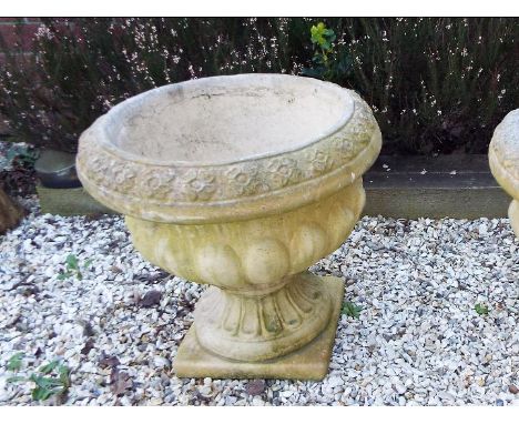 Garden stoneware - a planter, approx 38 cm (h) x 38 cm (diameter)