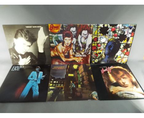 David Bowie - A collection of David Bowie 33 RPM vinyl records to include The Rise And Fall Of Ziggy Stardust And The Spiders