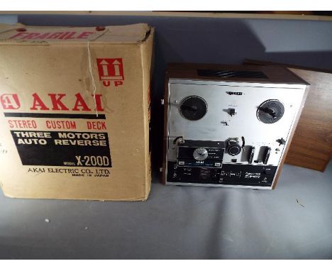 Akai - An Akai X-200D Custom Deck reel to reel recorder, contained in original box.