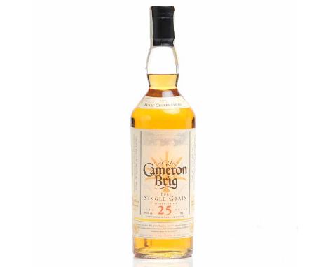 OLD CAMERON BRIG 175th ANNIVERSARY AGED 25 YEARS
Single Grain Scotch Whisky. Distilled at Cameronbridge Distillery, Fife. 70c