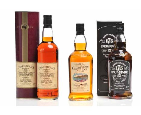 SPRINGBANK AGED 12 YEARS 175th ANNIVERSARY
Campbeltown Single Malt Scotch Whisky. Distilled by J. & A. Mitchell & Co. Ltd., C