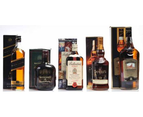 BUCHANAN'S AGED 18 YEARS
Blended Scotch Whisky. 750ml, 40% volume, in carton. 
FAMOUS GROUSE GOLD RESERVE AGED 12 YEARS
Blend