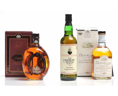 PRESIDENT'S DRAM 1975
Highland Single Malt Scotch Whisky. Limited bottling of 204. Bottle no. A&DRC002/. 70cl, 58.7% volume. 