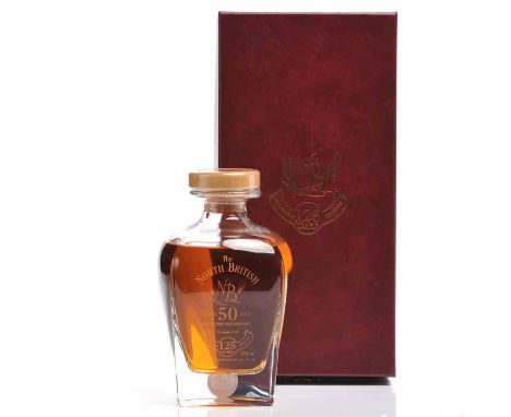 NORTH BRITISH 125th ANNIVERSARY - 50 YEARS OLD DECANTER
Single Grain Scotch Whisky. Bottle No. 446 of 500. 70cl, 53% volume, 