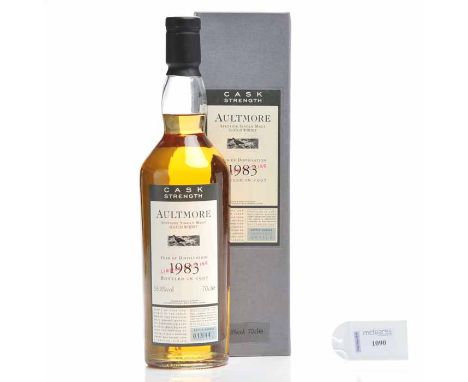AULTMORE 1983 FLORA & FAUNA CASK STRENGTH
Speyside Single Malt Scotch Whisky. Limited bottling. Distilled 1983, bottled 1997.