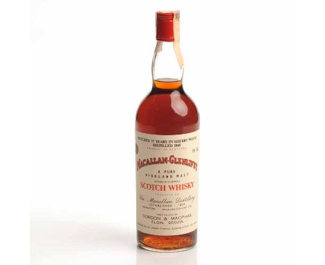 MACALLAN-GLENLIVET 1940 AGED 37 YEARS
Highland Single Malt Scotch Whisky. Proprietors: Macallan-Glenlivet Ltd. Bottled by Gor