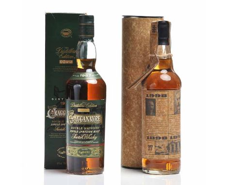 CRAGGANMORE 1987 DISTILLERS EDITION
Speyside Single Malt Scotch Whisky. Double matured in Port casks/ 70cl, 40% volume, in ca
