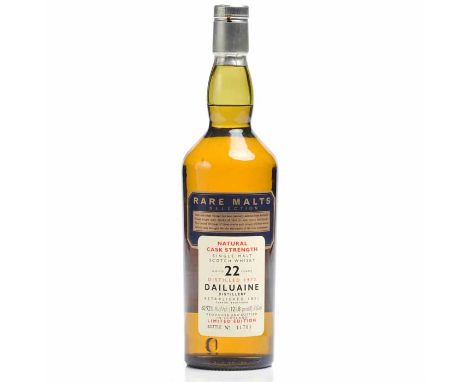 DAILUAINE 1973 RARE MALTS AGED 22 YEARS
Speyside Single Malt Scotch Whisky. Limited edition, bottle no. 11701. 750ml, 60.92% 