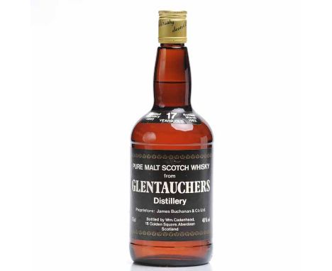 GLENTAUCHERS 17 YEARS OLD CADENHEAD'S
Pure Malt Scotch Whisky. Proprietors: James Buchanan & Co. Ltd. Distilled February 1965