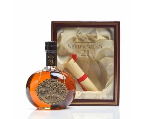 WHYTE & MACKAY 21 YEARS OLD
Blended Scotch Whisky. 75cl, 43% volume, in presentation box with scroll. 