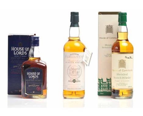 SCOTTISH PARLIAMENT OVER 12 YEARS
Single Malt Scotch Whisky. Limited edition, bottle No. 4333 of 5000. 70cl, 40% volume. 
HOU