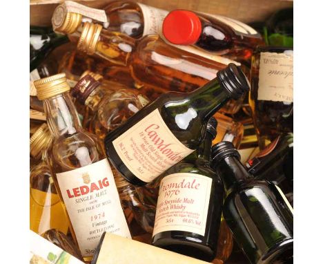 VERY GOOD LOT OF SINGLE MALT SCOTCH WHISKY MINIATURES
Over 150 items, to include: Glen Albyn 1980, Clynelish 12 Years and Lon