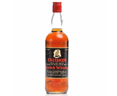 TALISKER 80° PROOF
Highland Single Malt Scotch Whisky. Proprietors: Dailuaine-Talisker Distilleries Ltd., Talisker Distillery