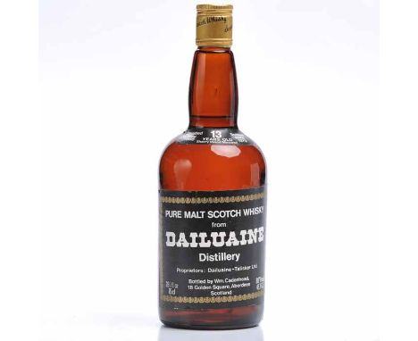 DAILUAINE 13 YEARS OLD CADENHEAD'S
Pure Malt Scotch Whisky. Proprietors: Dailuaine-Talisker Ltd. Distilled May 1966, sherry w