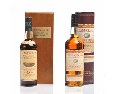 GLENMORANGIE 18 YEARS OLD
Highland Single Malt Scotch Whisky. 75cl, 43% volume, in wooden presentation box.
GLENMORANGIE SHER