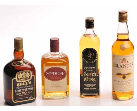 BELL'S ROYAL RESERVE 20 YEARS OLD
Blended Scotch Whisky. 75cl, 40% volume. 
BELL'S ISLANDER
Blended Scotch Whisky. 70cl, 40% 