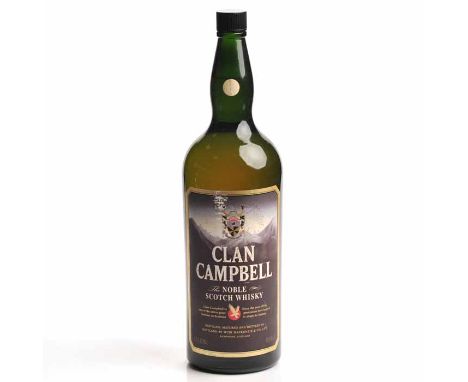 CLAN CAMPBELL 4.5L
Blended Scotch Whisky, Distilled and Bottled by Muir Mackenzie. 4.5L, 43% volume.
 CONDITION REPORT: Seal: