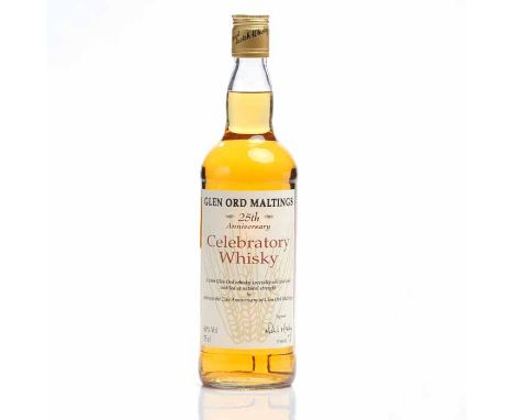 GLEN ORD MALTINGS 1969 - 25TH ANNIVERSARY
Highland Single Malt Scotch Whisky. Specially selected and bottled at natural stren