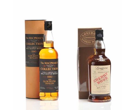 LONGROW 1989 SHERRY WOOD 13 YEARS OLD
Campbeltown Single Malt Scotch Whisky. Matured in sherry butts, bottled November 2002. 