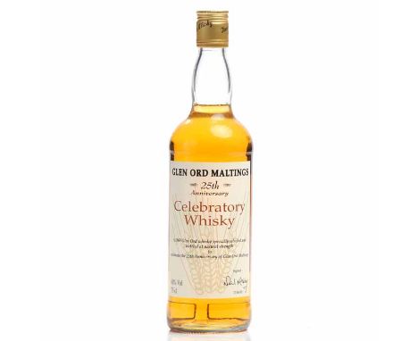 GLEN ORD 1969 - GLEN ORD MALTINGS 25th ANNIVERSARY
Highland Single Malt Scotch Whisky. Signed 17th June 1993. 75cl, 60% volum