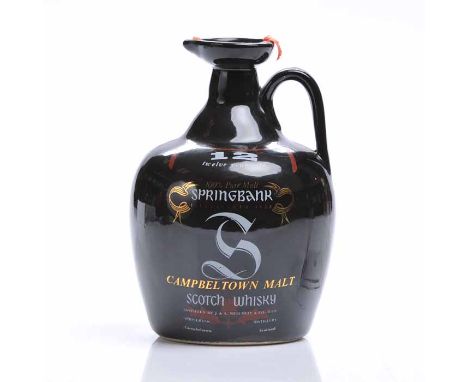 SPRINGBANK FLAGON 12 YEARS OLD
Campbeltown Single Malt Scotch Whisky. Distilled by J. & A. Mitchell & Co. Ltd. 26 2/3 fl.oz.,