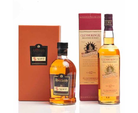 ABERFELDY 'SPIRIT' AGED 21 YEARS 
Highland Single Malt Scotch Whisky. Limited edition bottling, to recognise the successful G