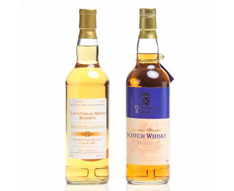 BRUICHLADDICH AGED 8 YEARS - LAW'S CREAG MHÓR RESERVE
Islay Single Malt Scotch Whisky. Private cask bottling,distilled 15th J