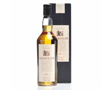 ABERFELDY AGED 15 YEARS FLORA & FAUNA
Highland Single Malt Scotch Whisky. 70cl, 43% volume, in carton. 