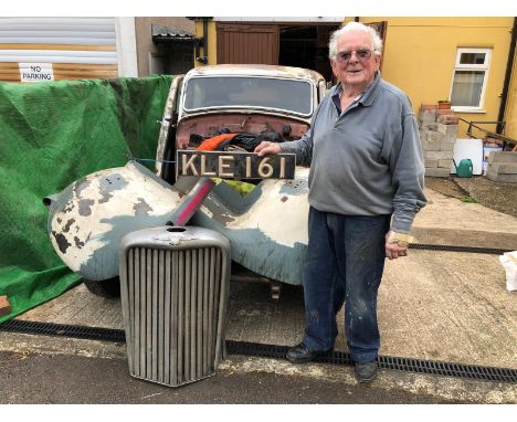 A 1948 Jaguar 2½ litre saloonRegistration number KLE 161V5MOT exemptBought by the owner in 1965Taken off the road after a jou