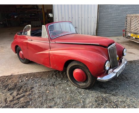 A 1950 Sunbeam-Talbot 80 Drop Head CoupeRegistration number MTT 553RedLater 2 litre engineGarage storedRestoration project Ve