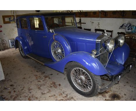 A 1935 Talbot AX65 six light saloonRegistration number CGF 709Chassis number 39135Engine number AX2007V5CRF60MOT exemptBlueCG