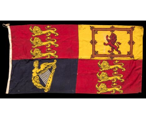 A Post-War 10' x 6' Civil Defence flag by Arthur Smart &amp; Sons, London 1964:, stamped as per title and with broad arrow ma