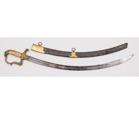 An American Naval Officer's sabre, reputedly the former property of Captain William Howard Allen of the USS Argus, circa 1812