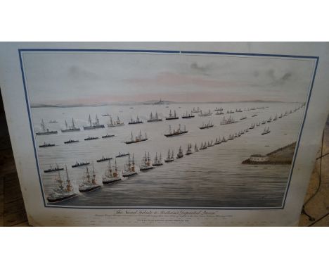 PORTSMOUTH, NAVAL TRIBUTE: 'The Naval Tribute to Britain's Departed Queen': Portsmouth, Johnson & Logan, circa 1901: large co