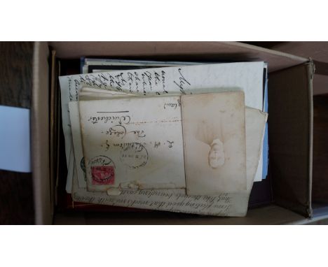MANUSCRIPT MISCELLANY: a carton of misc manuscript diaries, notebooks and correspondence, 19th and earlier 20th century. (Box