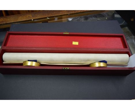 GRANT OF ARMS: a fine Grant of Arms on vellum, awarded to Sir Charles Frederick Higham, 2nd of April 1924, rolled sheet appro