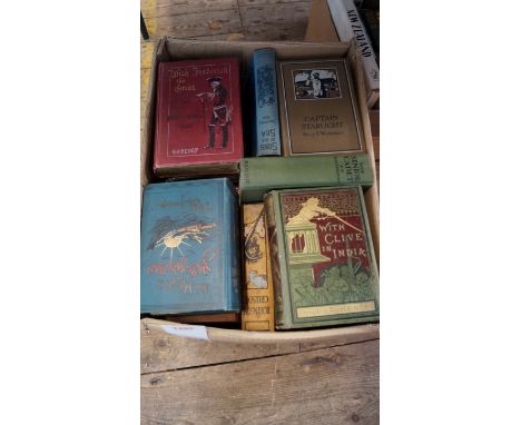 HENTY (G A): 'With Clive in India...', London, Blackie & Son, 1884: 8vo, publishers green cloth gilt: together with a large c