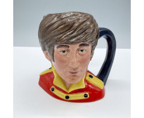 Glossy finish. Variation two, features a red and yellow jacket with epaulettes. Limited edition. The Beatles, Royal Doulton a