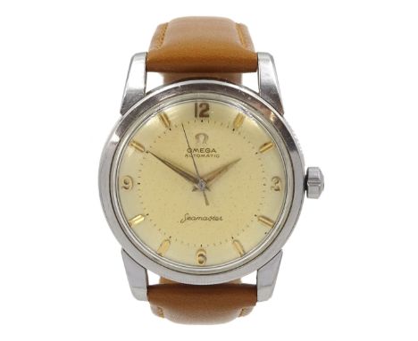 Omega Seamaster gentleman's stainless steel automatic wristwatch, Cal 501, Ref. 2846 9 SC / 2848, serial No. 161000632848, on