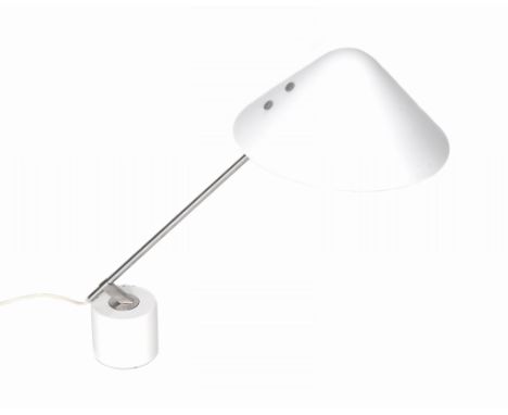  Jorgen Gammelgaard for Pandul, a Swing VIP table lamp,   designed 1983, white finished aluminium and steel, 53cm high 