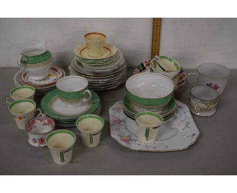 Mixed group of ceramics, cups, saucers etc