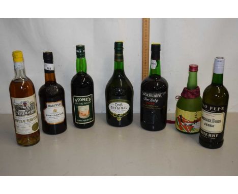 Quantity of spirits including Bristol Sherry and Cockburns Ruby Port etc