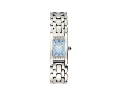 Audemars Piguet, Promesse, a lady's stainless steel and diamond bracelet watch, no. F20379, quartz movement, 7 jewels, cal. 4