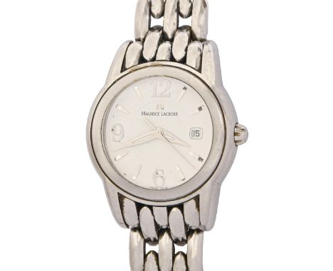 A Maurice Lacroix stainless steel gentleman's wristwatch, Sphere, Ref SH1018, quartz movement, 39 x 42mm, maker's bracelet wi