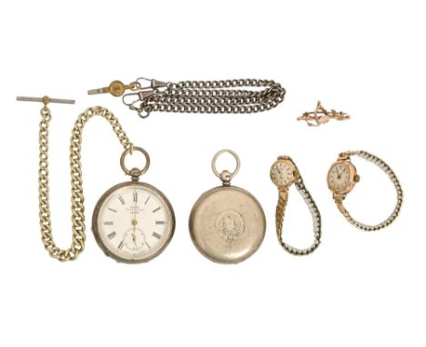 An English silver hunting case lever watch, J G Greaves&nbsp;Sheffield, the "Pioneer" English lever, 52mm diam, Chester 1898,